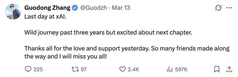 xAI创始团队剧变，马斯克罕见低头；核心成员大量离去，公司迎来彻底重建。