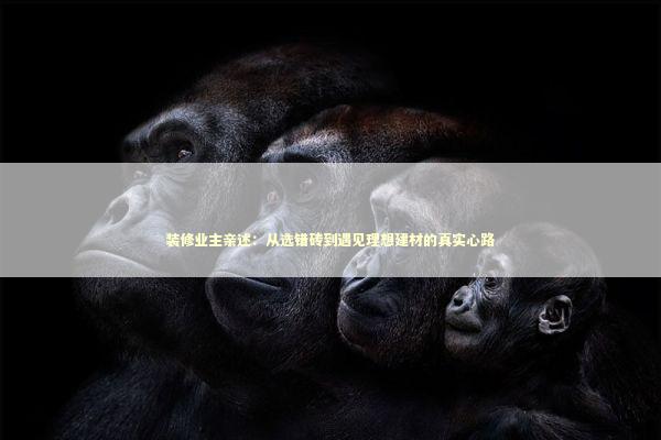 装修业主亲述:从选错砖到遇见理想建材的真实心路 装修业主亲述:从选错砖到遇见理想建材的真实心路 房产家居
